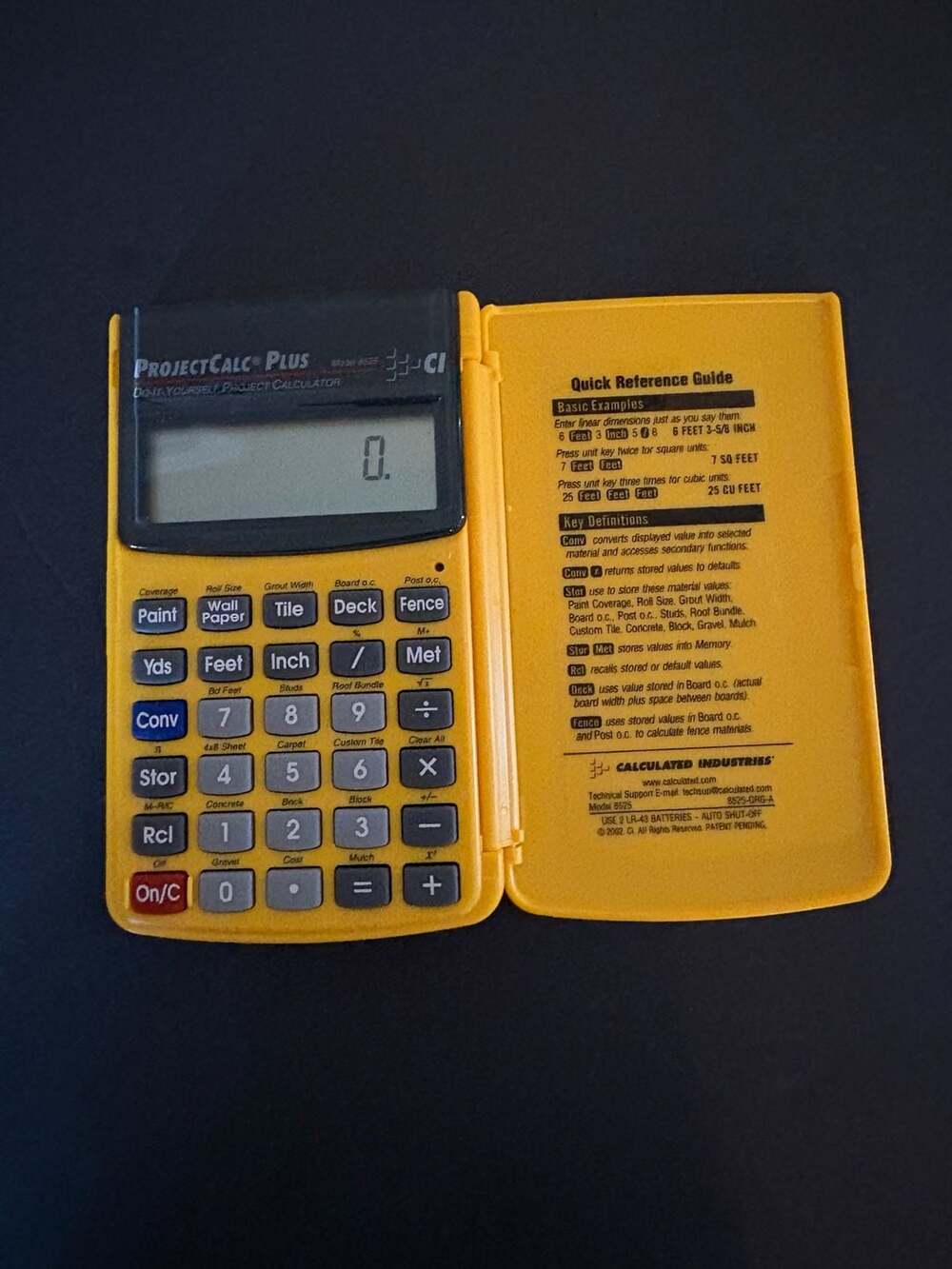 Calculated Industries ProjectCalc Plus Do-It-Yourself Project Calculator Model 8